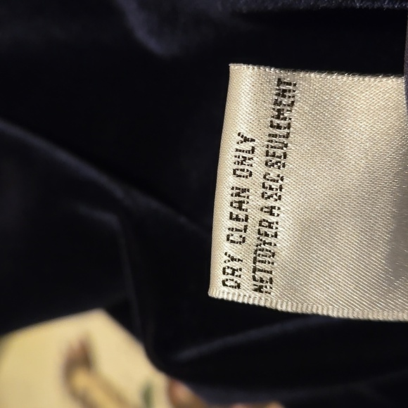 VTG 80's Talbots Blue Velvety Velour Maxi Dress with Jacket Women size M petite - Picture 11 of 15